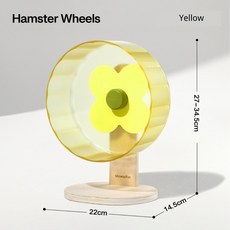 햄스터 쳇바퀴 Mewoofun Hamater 스포츠 휠 러너 저소음 초저소음 조절 가능 스탠드 나무 안전 PP 장난감 저빌 마우스 작은 애완 동물용, 1개