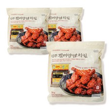 피코크 원주 진미 양념치킨 750gX2개, 피코크 원주 진미 양념치킨 750g, 2개, 600g