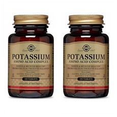 Solgar Potassium Amino Acid Complex 솔가 칼륨 아미노 애시드 콤플렉스 100타블렛 2팩, 1개, 상품상세 참조