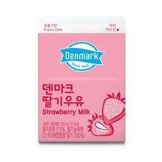 덴마크 딸기우유, 40개, 200ml