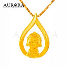 AURORA ITALIA 불교 부처님 24K컬러 목걸이 BUDD-2011