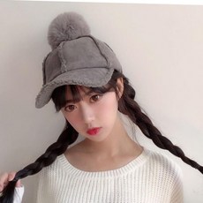 겨울양털골덴방한트래퍼햇볼캡귀도리귀덮개귀달이모자