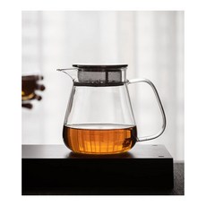 내열유리 멀티 원터치 티포트 800ml 뚜껑필터, 1개