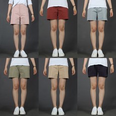 데스페라도 베이직 여성 면 반바지 6종 핑크 브릭 그레이 카키 블랙 베이지