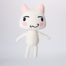 Toro Inoue plush 귀여운 애니메이션 인형, 30cm116g, 흰 고양이