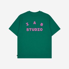 아이앱 스튜디오 티셔츠 그린 핑크 IAB Studio T-Shirt Green Pink 255537