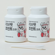 리브펫 조인트 강아지 고양이 관절 영양제 분말형 60g, 2개, 뼈/관절 강화 - 리브펫