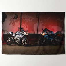 대형패브릭포스터 가림막커튼 가리개천 천프린트 bmw m1000rr 슈퍼, 베이지색 180x120cm 액세서리, 끈 없음, 패브릭