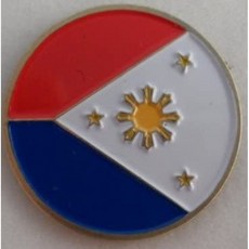 Metal Golf Ball Marker 필리핀 단일 마커만 해당, 단일옵션