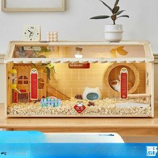 다람쥐 사육장 하늘다람쥐 소동물 햄스터 사육장, 1개, 50x30 아크릴