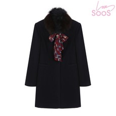 수스 수스 폭스퍼 울혼방 노카라 자켓 NY