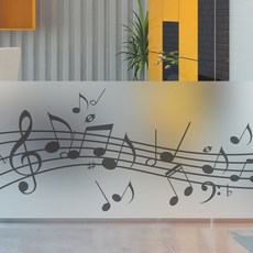 음악학원창문시트지