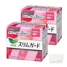 노브랜드품 로리에 슬림 가드 특히 많은 주간 깃털 25cm (19개입*2가방 세트) 오리지널 티슈 첨부