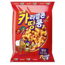 크라운 카라멜콘 땅콩, 125g, 4개