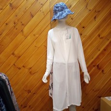 크로커다일레이디 크로커다일레이디여름롱스판소매긴팔 박스가디건한사이즈크게나옴뉴코아