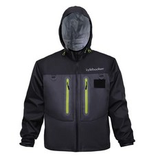 Kylebooker 플라이 낚시 웨이딩 재킷 야외 활동 방수 웨이더 남성 및 여성용 블랙. 100495, 3X-Large, Black, Black