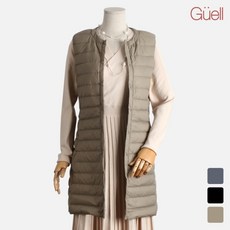 구엘 Guell_ 경량구스다운롱베스트(G09-PVT046)