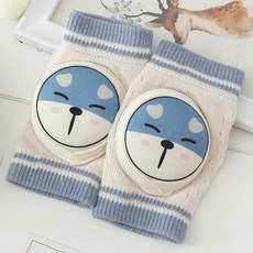 라베스토 유아 아기 메쉬 무릎보호대, 1set, 블루