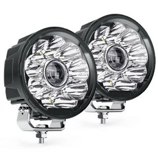 화물차작업등 써치라이트 해루질 MICTUNING LED 작업등 방수 서치라이트 차량 고출력 장거리 측량 램프 트럭 ATV UTV용 5 인치 70W 2 개, [01] 2PCS