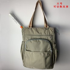 배드민턴가방 노트북 다용도 양어깨 핸드식 백팩 남녀공용 솔더백 겹층 테니스가방 2020, T02-핸드식 백팩(카키)뉴버전 더블 숄더