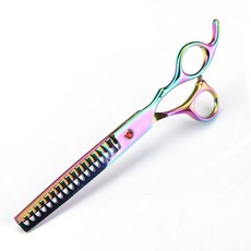 강아지 손질 가위 전문가용 일본 얇은 청커 피쉬본 이빨, 3.PS024-Cai-YG-7N, 1개