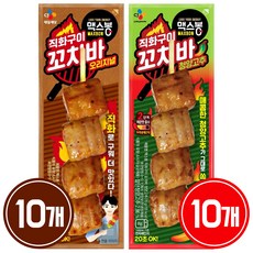 맥스봉 직화꼬치 2종(오리지널10 + 청양고추10), 1세트, 70g