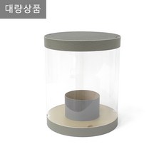  크리스탈 플라워 원형 L, 그레이, 1박스(20개입) 