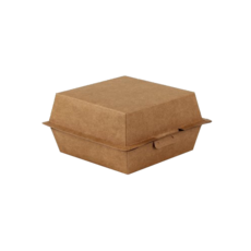 Take-out box 햄버거포장용기 햄버거트레이 햄버거박스 테이크아웃용기 배달용기, 갈색, 1개