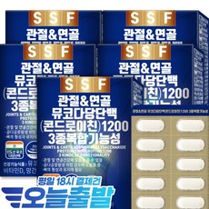 순수식품 콘드로이친 1200 관절엔 소연골 뮤코다당단백 1000mg, 5개, 60정