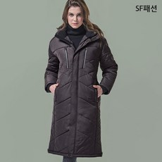 펀칭스냅 벤치코트 롱패딩