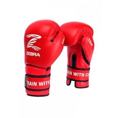 지브라 복싱 글러브 - [ZPEG01] ZEBRA Performance Training Gloves red /권투 킥복싱 무에타이 MMA 종합격투기, 1개
