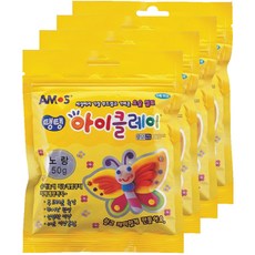 아모스 탱탱 아이클레이 파우치 2500, 노랑, 50g