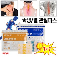 [일본개발] 1+1 타박상 관절 통증 파스 어깨 허리 무릎 관절염 냉열 반창고 패치 근육 찜질 쿨파스 3개 상품 이미지