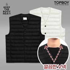 [당일출고] 빅사이즈 V넥 초경량 패딩조끼 (SCC4357PT)