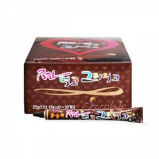[2개 묶음할인]짜먹고 그려먹고(25gx30EA) OHFE-50711 오피스 과자 스낵 슈퍼 초코 미니 수입 간식