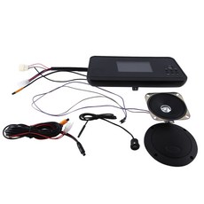 전기 자동차 계량기 48V 60V 72V MP3 + BT 후진 카메라 4 륜, 01 black, 01 black