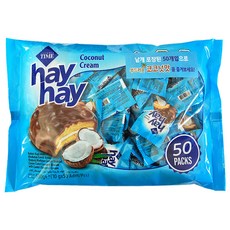 헤이헤이 코코넛맛크림 샌드과자 낱개포장 500g (10gx50입), 1개