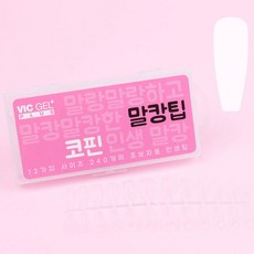 손톱연장팁 네일팁 말랑이젤 말캉팁 투명3종, 1개, 말캉 코핀