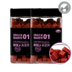 데이스포 헬시트릿 황태시리즈 대용량 큐브져키 영양제 황태x오리 400g 큐브, 2개, 황태x소고기400g - 데이스포영양제