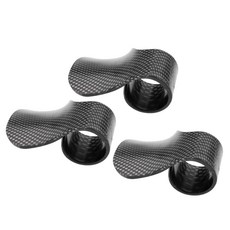 STK3pcs 탄소 스로틀 어시스트 클립 클램프 손목 보호대 크루즈 컨트롤 그립 블랙