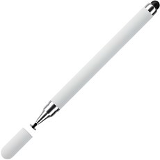 Daeonkyeong矽膠超細手機平板電腦雙觸控筆, 白色(JR032), 1個
