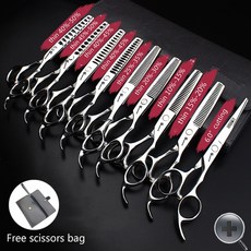 미용사 특수 미용 가위 세트 일본 440c 헤어 커팅 5.5 인치 6 7, 10. 6 inch 9PC, 1개