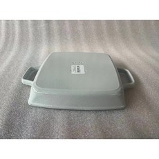프랑스 STAUB 스타우브 후라이팬 꼬꼬떼 냄비 사각 스테이크 불판 다용도 23cm, 트러플화이트