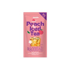 델라페 복숭아 아이스티, 3개, 340ml