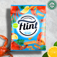 Сухарики Flint со вкусом краба 100 г