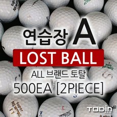 투딘 연습장 로스트볼 A급 2피스 500EA 골프용품, 투딘 연습장 A급 로스트볼 500EA 2피스