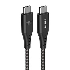 블레이즈 PD3.2 C to C 100W USB3.2 20Gbps 고속충전케이블 3m, 블랙
