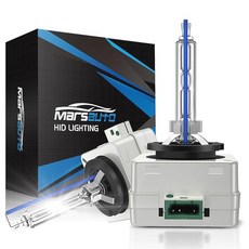 Marsauto D3S HID 전구 35W 슈퍼 브라이트 제논 5000K 컴포트 일광 할로겐 LED 아님 5분 설치 로우 하이 빔, D1S 6000K, D1S 쿨 화이트, 1개