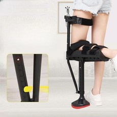 핸즈프리 목발 발목 골절 염좌 미끄럼방지 보행기, 1개