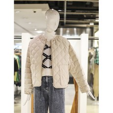G-CUT (행사) [g-cut] 구스다운 셔링 넥 퀼팅 자켓 (7252417003)